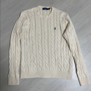 폴로 랄프로렌 정품 QR 케이블 니트 스웨터 M
