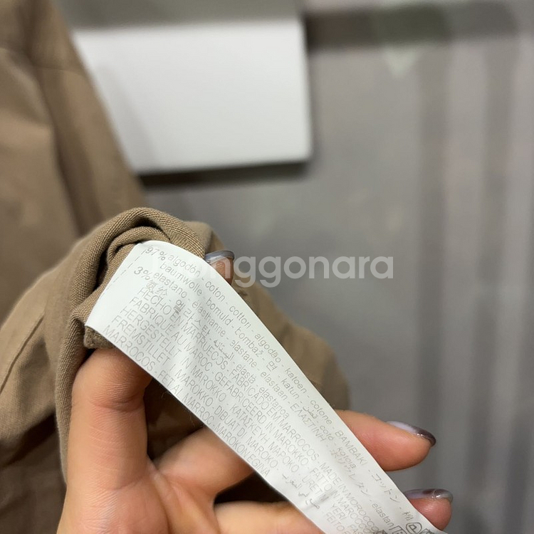 (110) 자라 ZARA 캐주얼 릴렉스드핏 투포켓 셔츠 남방--4