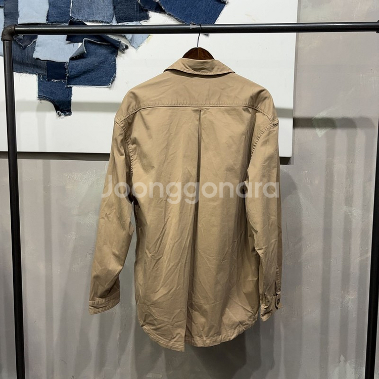 (110) 자라 ZARA 캐주얼 릴렉스드핏 투포켓 셔츠 남방--3