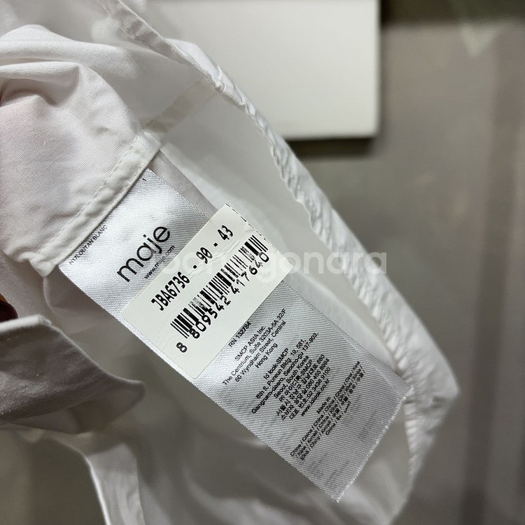 (90) 마쥬 여성 캐주얼 레이스 프릴 블라우스 셔츠--4