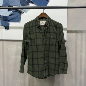 (90) 홀리스터 캐주얼 코듀로이 골덴 체크 셔츠 남방