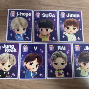 방탄소년단 맥도날드 포토카드 7장 이미지