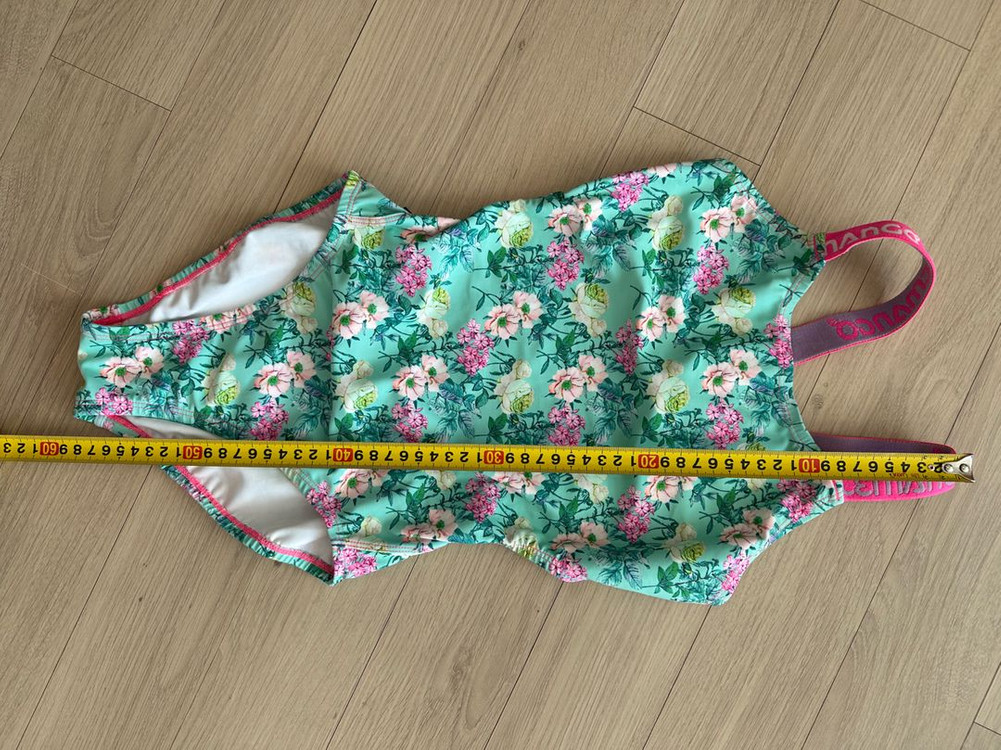 르망고 어텀 플라워 오픈백 민트 수영복 S(80) 이미지