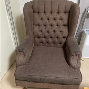 빈티지 1인 소파 윙체어