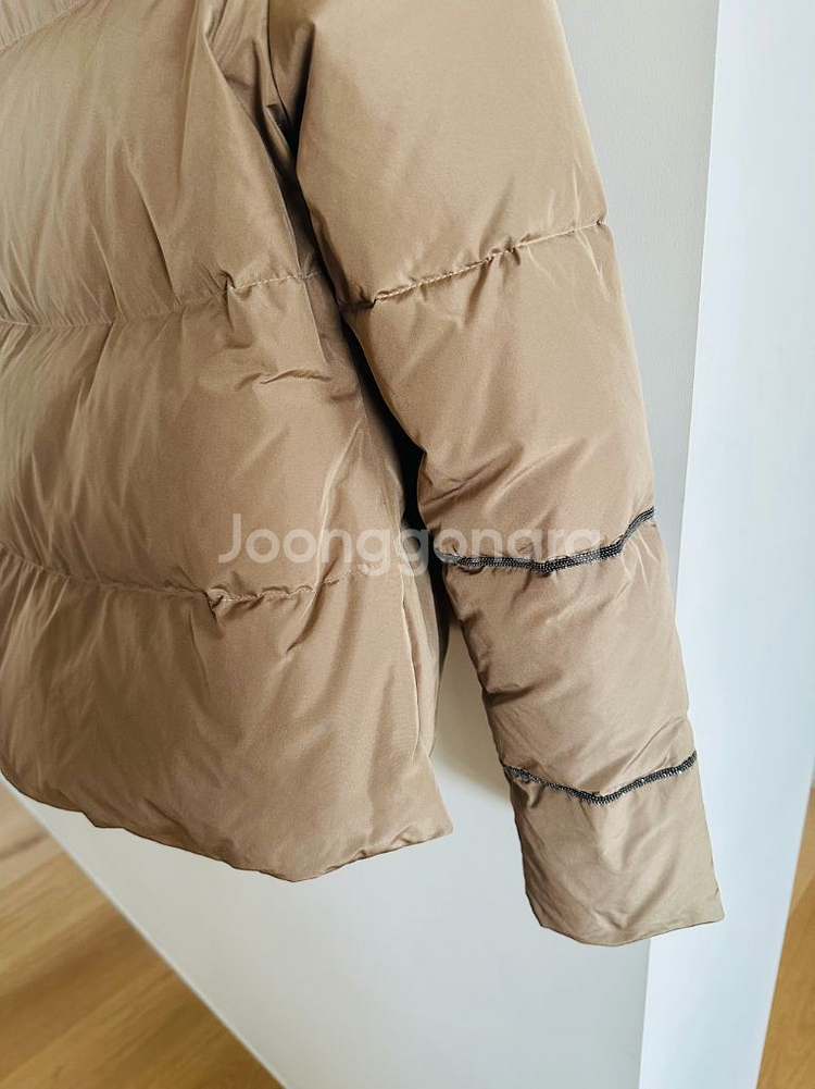 파비아나 필리피 모닐리장식 구스다운 숏패딩 브라운 38--4