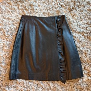 산드로 레더 스커트 (1사이즈)새상품
