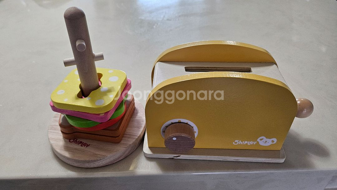 오플레이 원목 토스터기 샌드위치 장난감--5