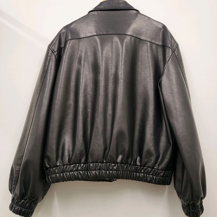 unum 언유즈얼 마켓 레더 블루종--4