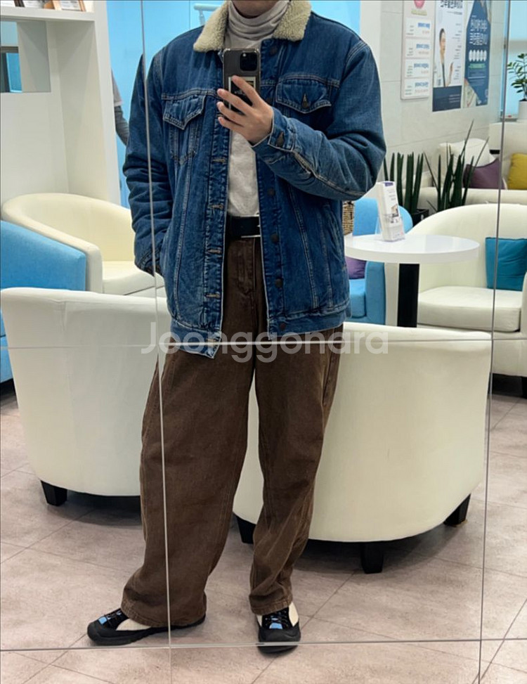 타미힐피거와 루이스 해밀턴 콜라보 쉐르파 데님 자켓--7