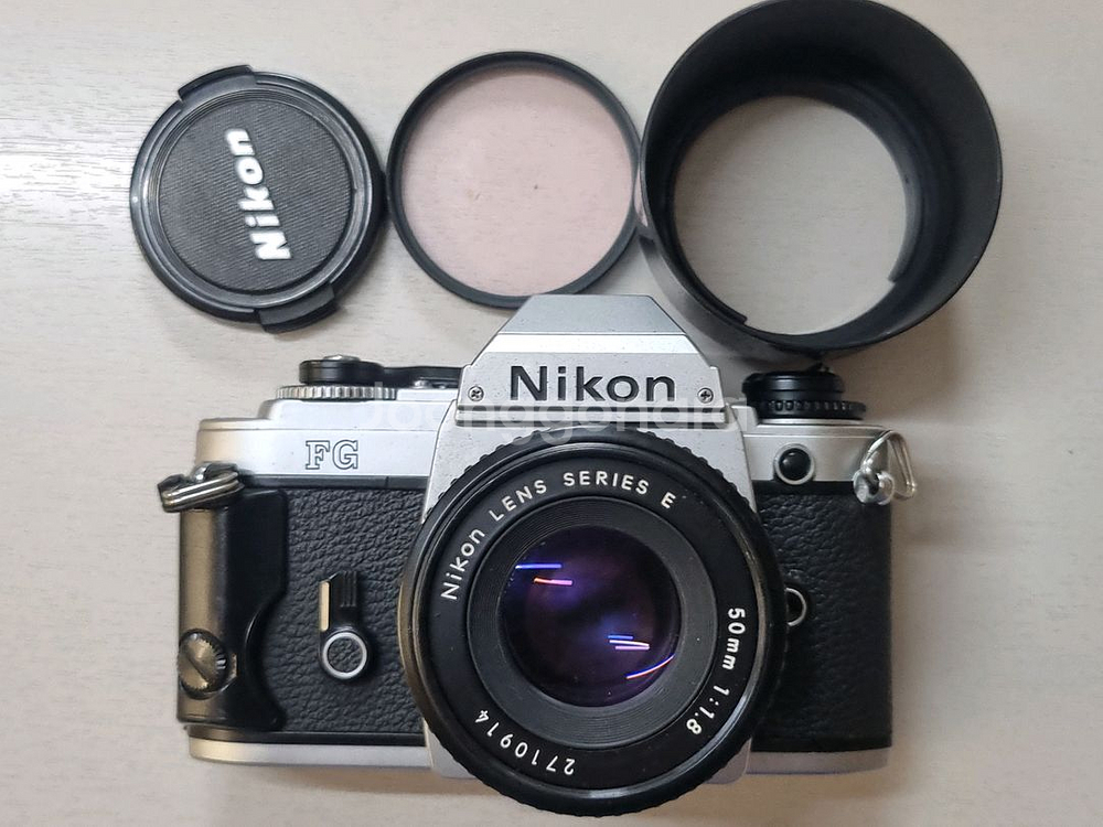 니콘 FG바디및 50.8 펜케익 랜즈(크롬링 버전)--0