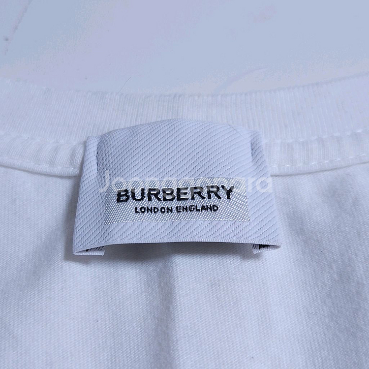 버버리 테디베어 체크 프린트 반팔 티셔츠--6