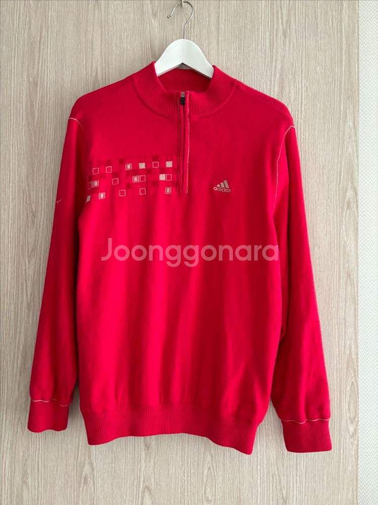 매장 정품 아디다스골프 양모&코튼 니트 방풍 바람막이--0