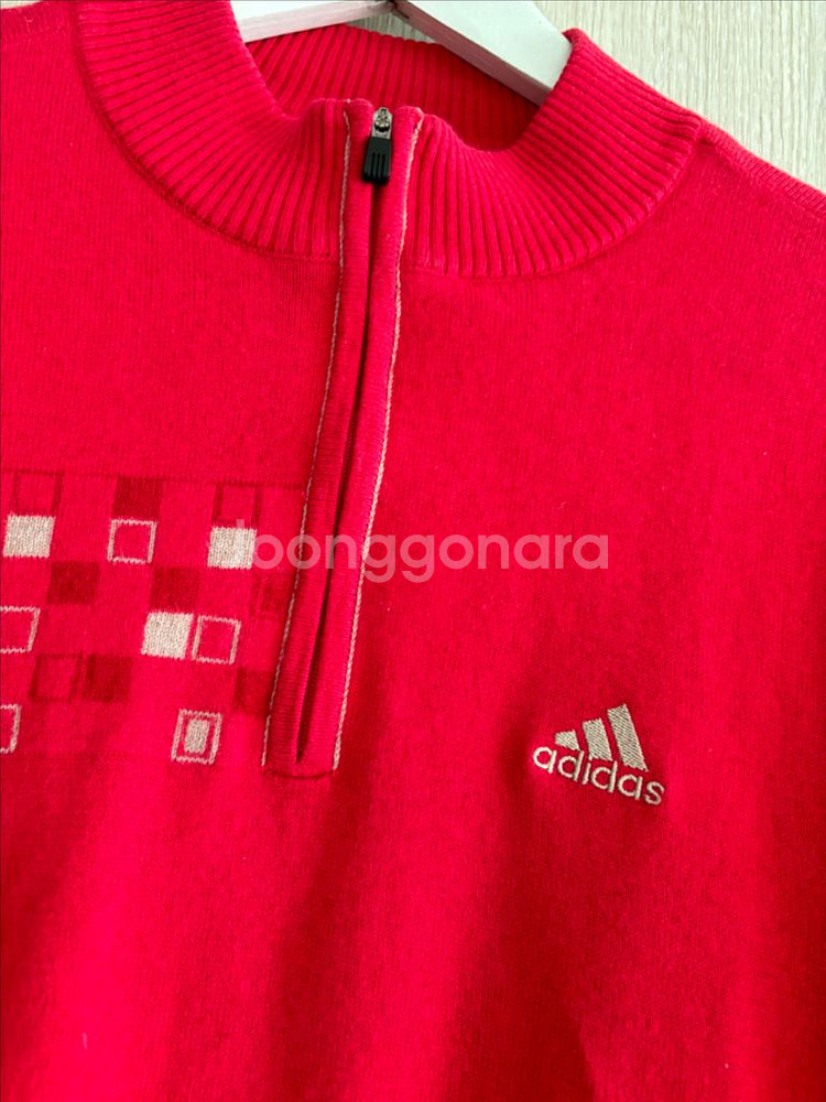 매장 정품 아디다스골프 양모&코튼 니트 방풍 바람막이--1