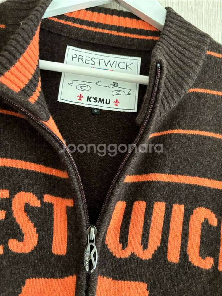 일본 매장 정품 MU 골프 울캐시미어 니트 풀집업 가디건48--2