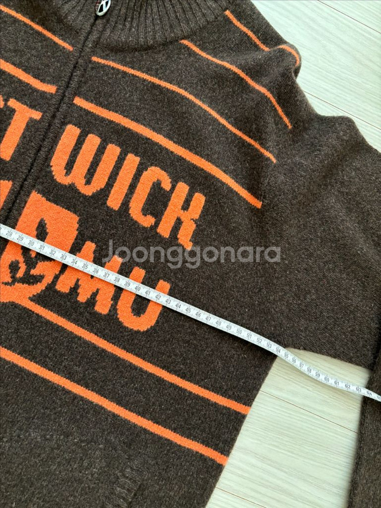 일본 매장 정품 MU 골프 울캐시미어 니트 풀집업 가디건48--6