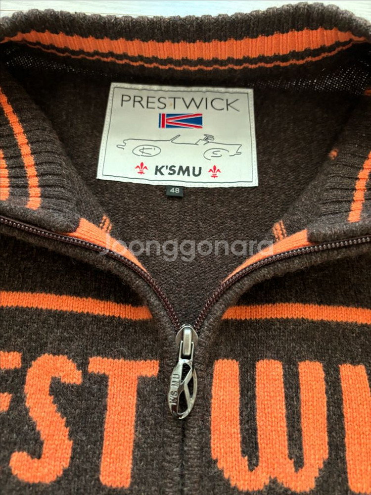 일본 매장 정품 MU 골프 울캐시미어 니트 풀집업 가디건48--7