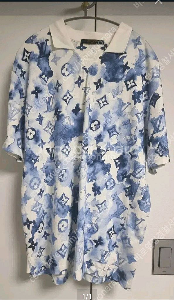 <백화점판, 한글택/탭> 루이비통 워터컬러 반팔티L--0