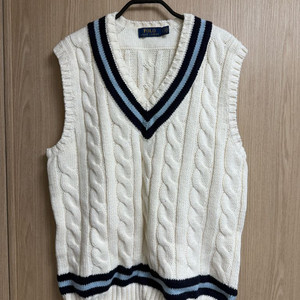 폴로 랄프로렌 케이블 니트 베스트 (니트조끼) L 사이즈 시착만 한 새상품