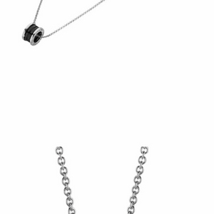 불가리 비제로원 목걸이 블랙 실버 1회착용