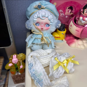 옷증정 정품 팝마트 스컬판다 인형 겨울교향곡 하얀눈