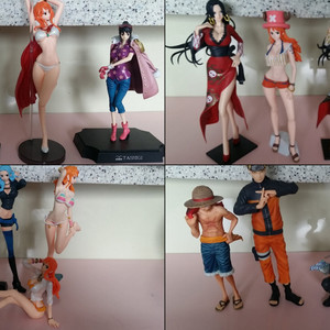 피규어 모음 원피스 등, 스타워즈, 가오나시, 헬로 키티, 공룡, 애니멀 플래닛, 짱구 4P, 미니 피규어