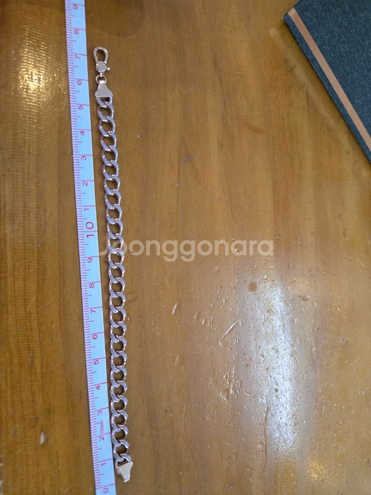 14k 로즈골드 체인 팔찌--4