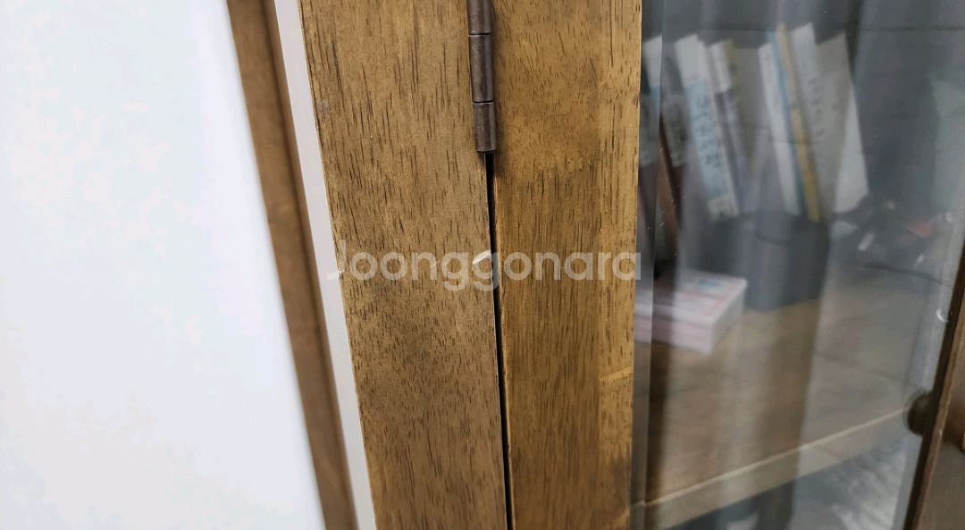 인아트 원목 유리문 장식장--1