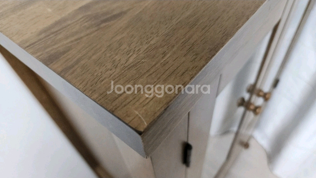 인아트 원목 유리문 장식장--2