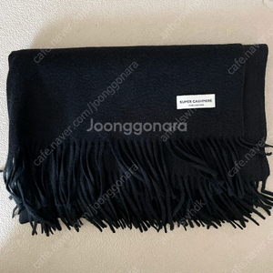 R2W 캐시미어 와이드 머플러 블랙