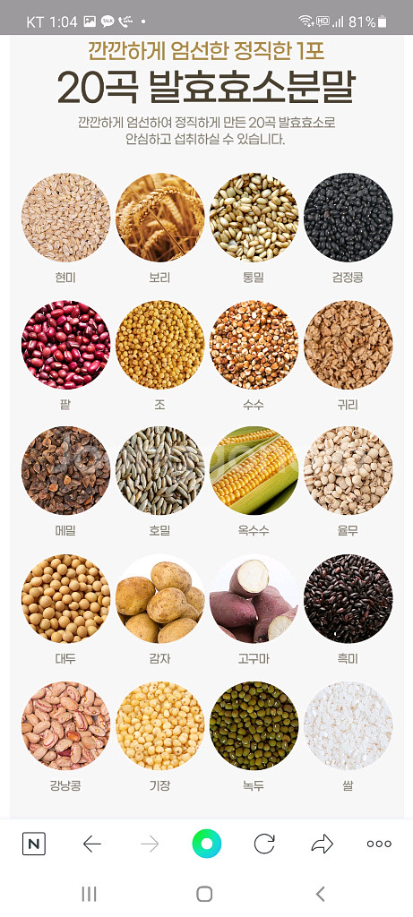 고소한 누룽지맛 발효효소분말100포--1