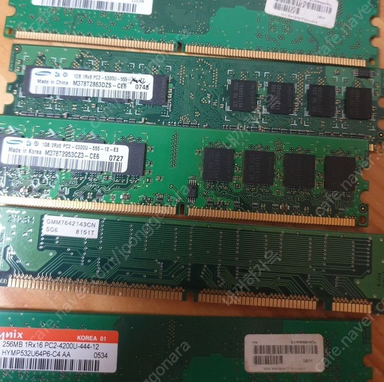 삼성 DDR2 1GB PC메모리 2개&기타 이미지