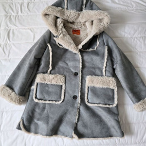 티파니 여아 후디 무스탕 코트 130