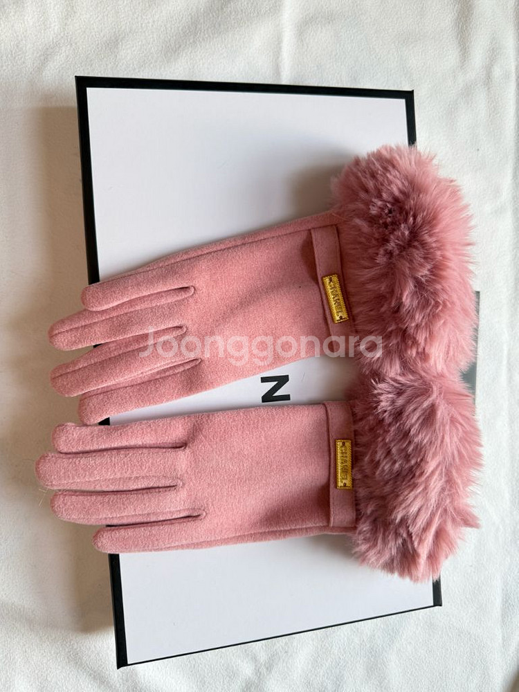 여성용 핑크 장갑--0
