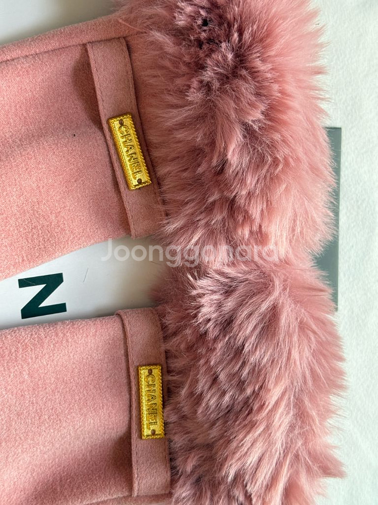 여성용 핑크 장갑--1