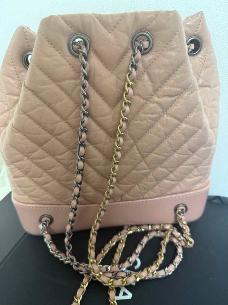 샤넬 가브리엘 백팩 핑크스몰 (제니백팩)29번대 내장칩--3