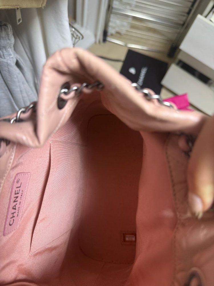 샤넬 가브리엘 백팩 핑크스몰 (제니백팩)29번대 내장칩--6