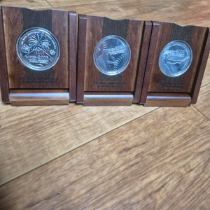 한국 야구100주년 기념메달 3종세트