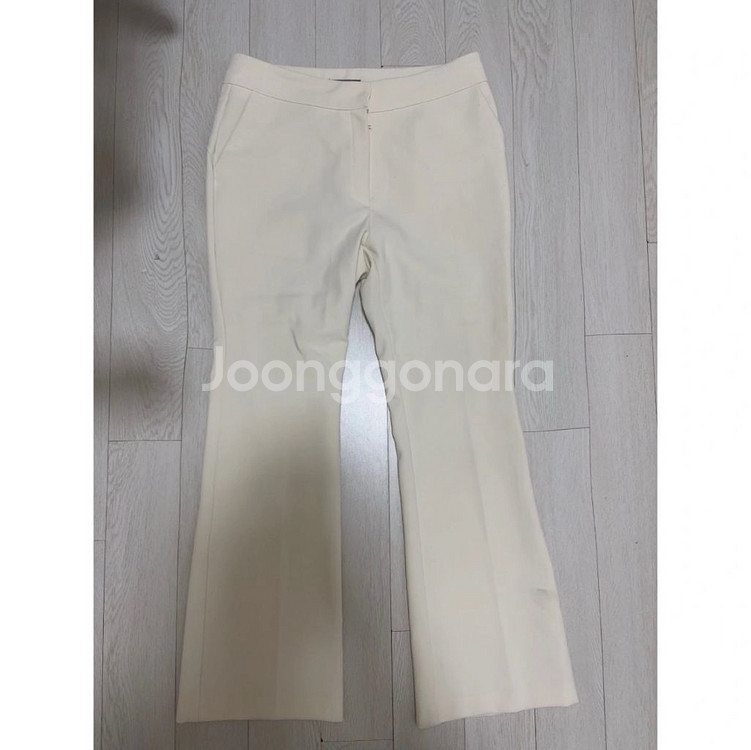 아이보리 슬랙스 미디움--0