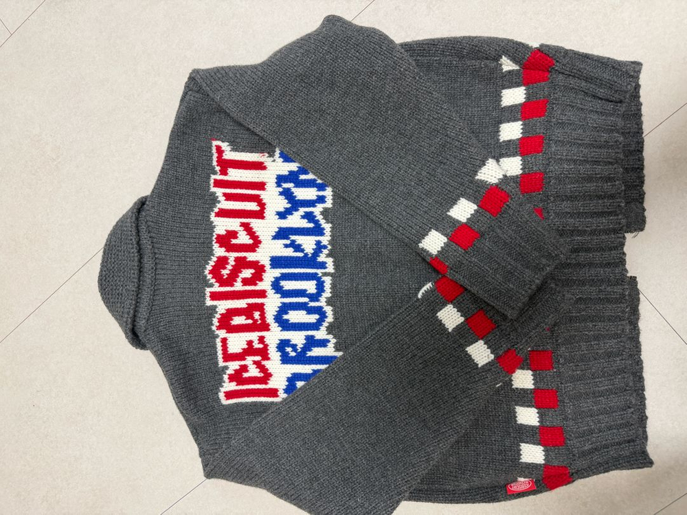 아이스비스킷 아동 니트 집업 155사이즈--1