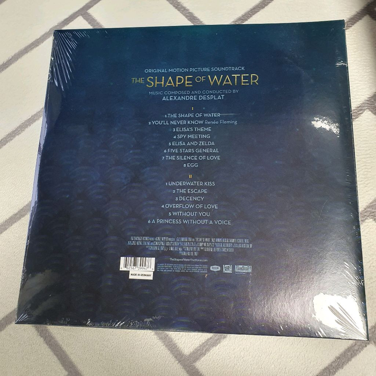 셰이프 오브 워터 한정판 청록색 바이닐 LP 레코드판 이미지