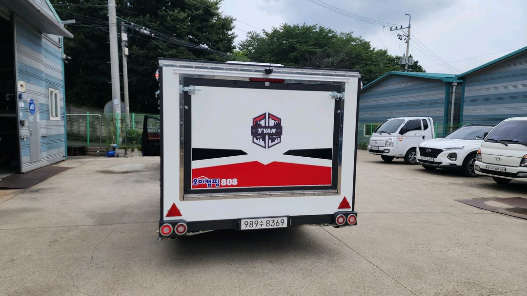 텐트레일러 캠핑 카라반 트레일러 이미지