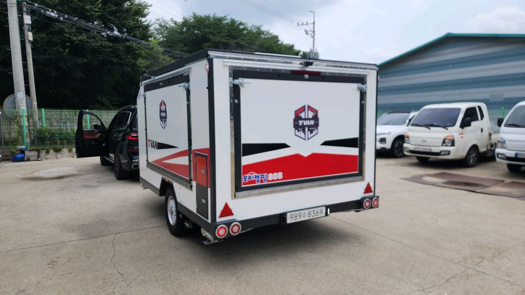 텐트레일러 캠핑 카라반 트레일러 이미지