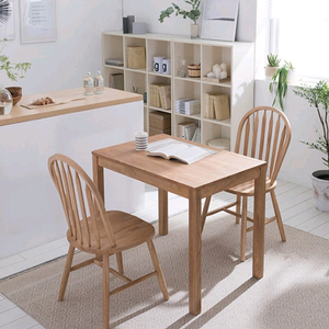 리바트 뉴시나몬 원목 2인 식탁세트