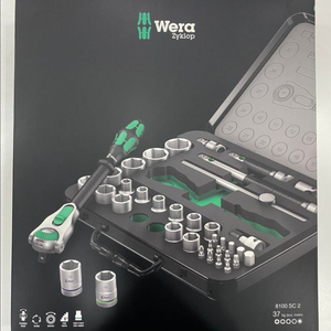 Wera 8100 SC 2 지클롭 라쳇 세트 1/2인치 [중고]