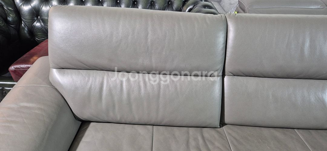 자코모 쿠시 슈렁큰 천연 통가죽 4인 소파--5