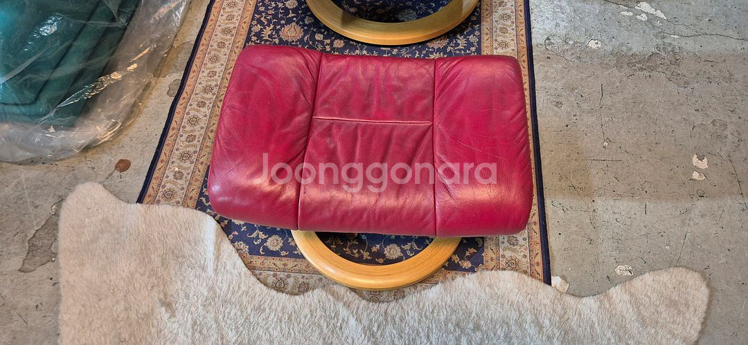 스트레스리스 메이페어 클래식 전체 천연가죽 1인 리클라이너 소파쇼파+스툴--6