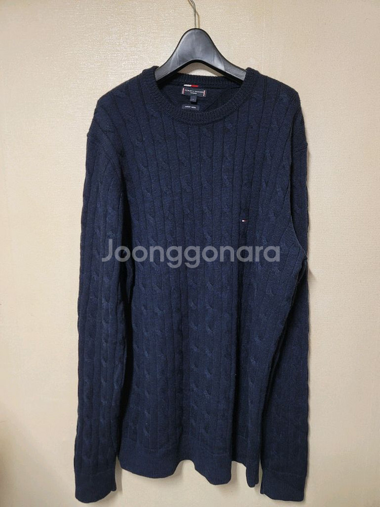 타미힐피거 럭셔리울 케이블 롱니트--0