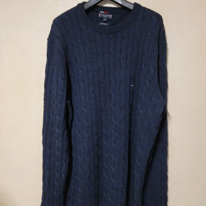 타미힐피거 럭셔리울 케이블 롱니트