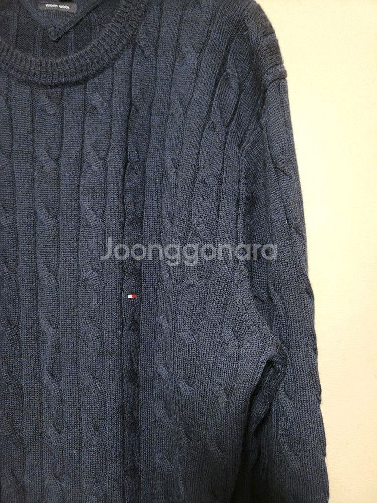 타미힐피거 럭셔리울 케이블 롱니트--2