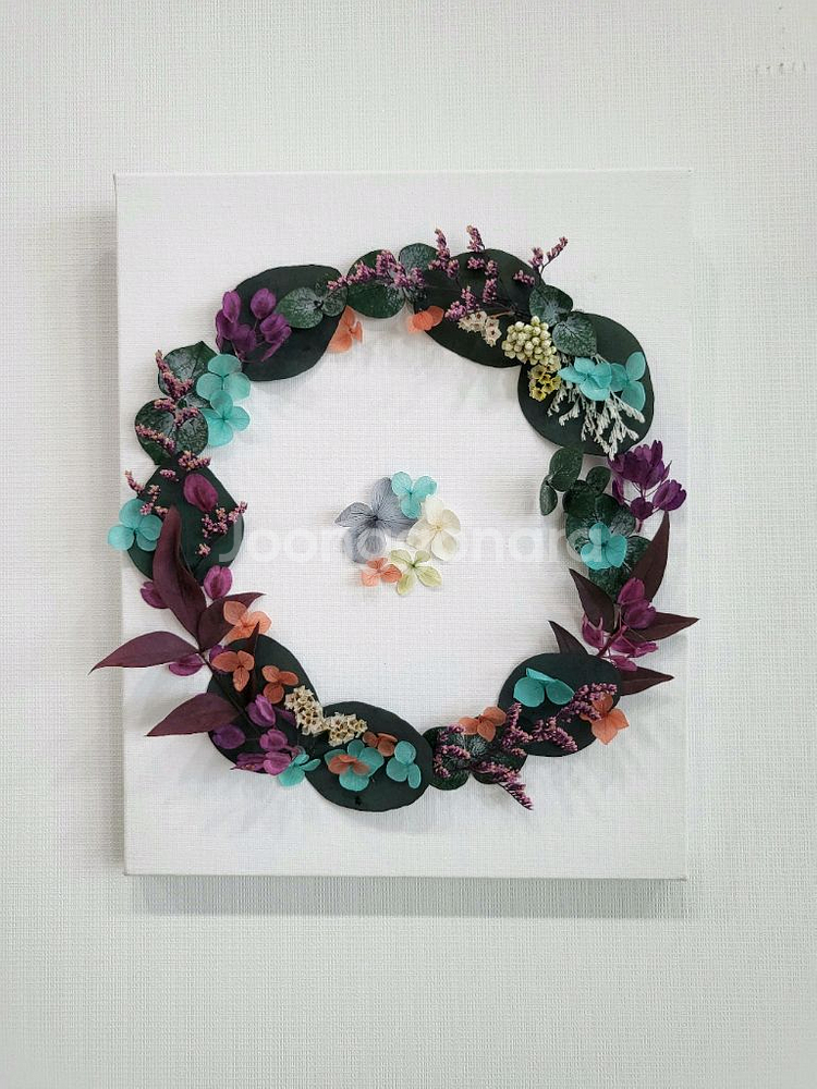 연말할인>새상품] 프리저브드 플라워 캔버스(꽃,생화,장식,액자)6만원대--0